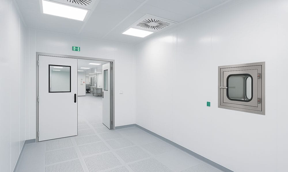 Système CVC en salles blanches avec CTA et réseaux de ventilation